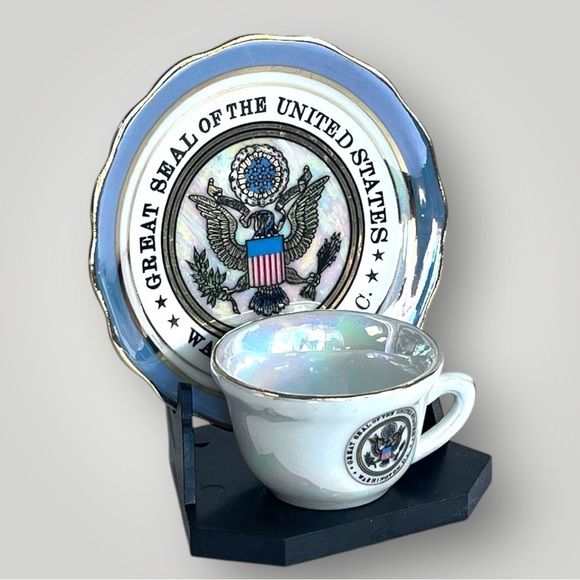 Washington DC -The Great Seal of United States Mini Plate & Cup Souvenir - Picture 10 of 10
